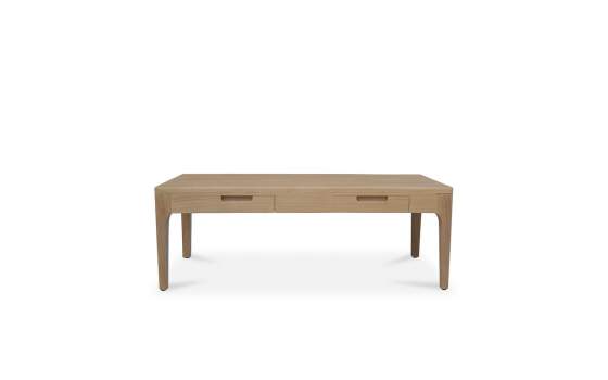 Mesa de Centro Salon Actual 2 Cajones Teca - Serie Ardey