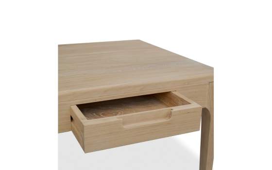 Mesa de Centro Salon Actual 2 Cajones Teca - Serie Ardey