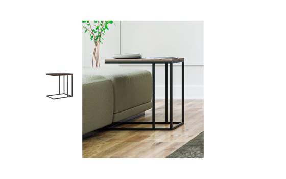 Mesa de Servicio Moderna Forja Madera Serie Darinel