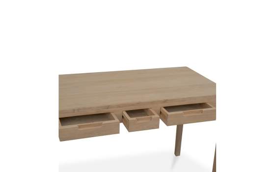 Mesa Escritorio Actual 3 Cajones Teca - Serie Ardey