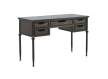 Mesa Escritorio Metalico 5 Cajones Negro Bronce Serie Adenaren