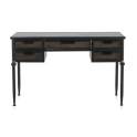 Mesa Escritorio Metalico 5 Cajones Negro Bronce Serie Adenaren
