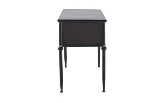 Mesa Escritorio Metalico 5 Cajones Negro Bronce Serie Adenaren