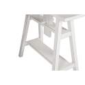 Mesa Escritorio Regulable Blanco Nogal Serie Everest