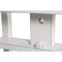 Mesa Escritorio Regulable Blanco Nogal Serie Everest