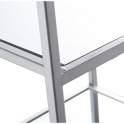 Mesa Estanteria Estilo Actual en Forja Plata Tapa Espejo Akajan