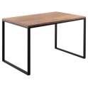 Mesa Forja 4 Tamaños Tapa Madera Estilo Industrial Artanst