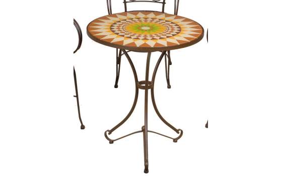 Mesa Forja Canarias Cristal de Mosaico