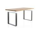 Mesa Forja Grande 3 Tamaños Tapa Madera Estilo Industrial Roma