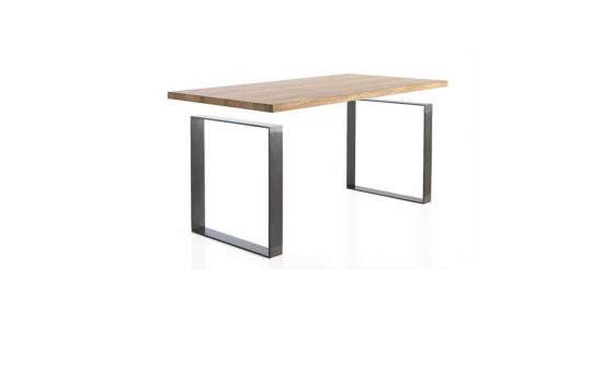 Mesa Forja Grande 3 Tamaños Tapa Madera Estilo Industrial Roma