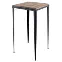 Mesa Forja Madera Alta 2 Tamaños Estilo Industrial Artanst