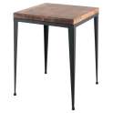 Mesa Forja Madera Hosteleria 5 Tamaños Estilo Industrial Artanst