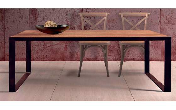 Mesa Forja Madera Mango Albany