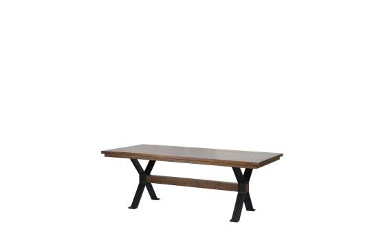 Mesa Grande Industrial Madera y Forja de 213 cm Serie Aljama