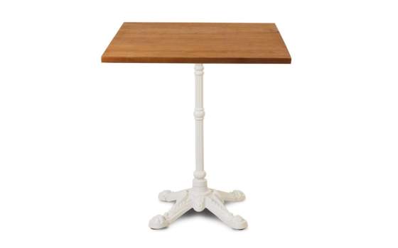 Mesa Hierro Fundido Blanca Clasica Terraza  Serie Adiast