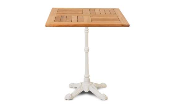 Mesa Hierro Fundido Blanca Clasica Terraza  Serie Adiast