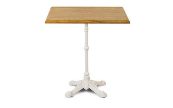 Mesa Hierro Fundido Blanca Clasica Terraza  Serie Adiast