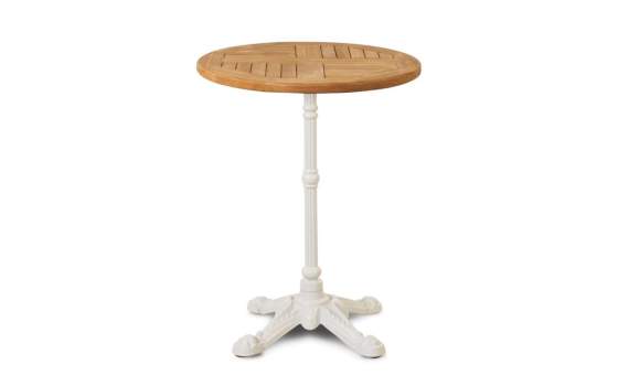 Mesa Hierro Fundido Blanca Clasica Terraza  Serie Adiast