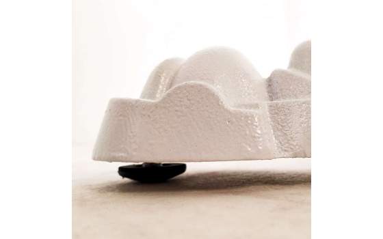 Mesa Hierro Fundido Blanca Clasica Terraza  Serie Adiast