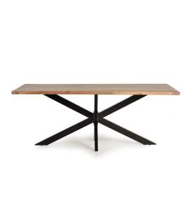 Mesa Industrial 200 Patas Acero y Tapa Madera - Akarias