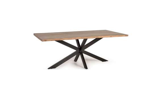 Mesa Industrial 200 Patas Acero y Tapa Madera - Akarias