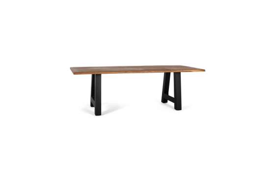 Mesa Industrial 240 Patas Acero y Tapa Madera - Akarias