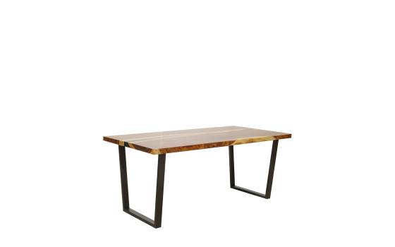 Mesa Industrial Madera Resina y Forja de 180 Serie Aljama