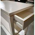 Mesa Lateral De Sofa 1 Cajon Blanca Decape