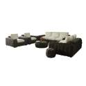 Mesa Lateral Redonda rattan Negro glaseado Arcarna