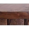 Mesa Madera de Teca Rustica Color Avellana Serie Audoyn