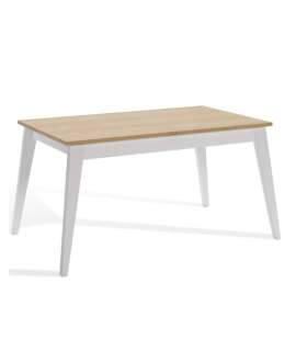 Mesa Madera Extensible 140 a 200 cm Pino Pata Aguja Parla