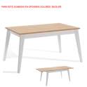 Mesa Madera Extensible 140 a 200 cm Pino Pata Aguja Parla