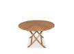 Mesa Plegable Redonda Jardin Teka Natural - Serie Brisa