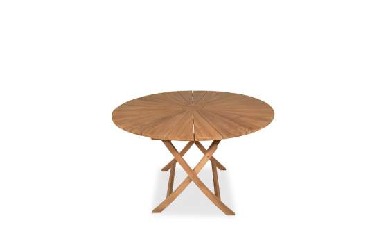 Mesa Plegable Redonda Jardin Teka Natural - Serie Brisa