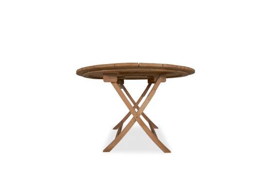 Mesa Plegable Redonda Jardin Teka Natural - Serie Brisa