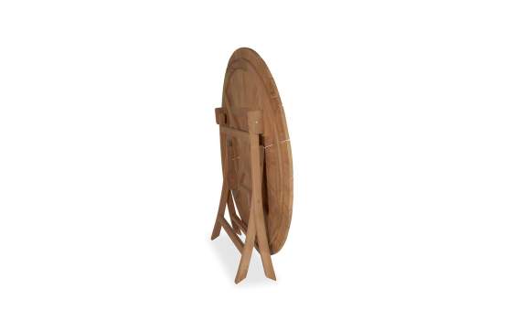 Mesa Plegable Redonda Jardin Teka Natural - Serie Brisa