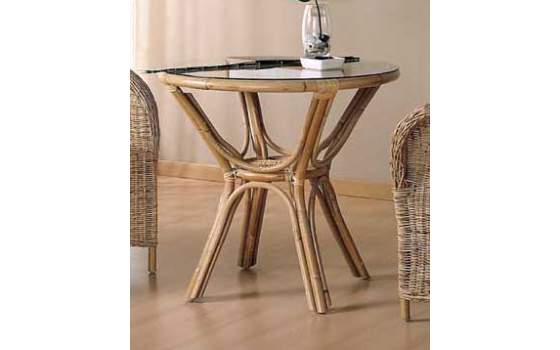 Mesa Rattan Bambu 5 Tamaños