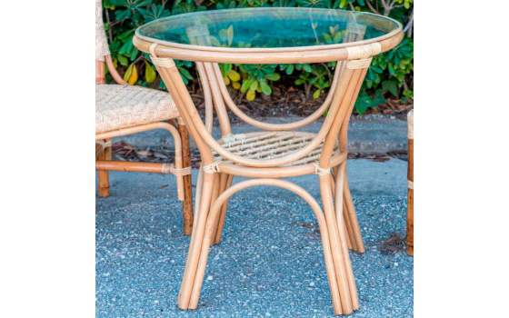 Mesa Rattan Bambu 6 Tamaños