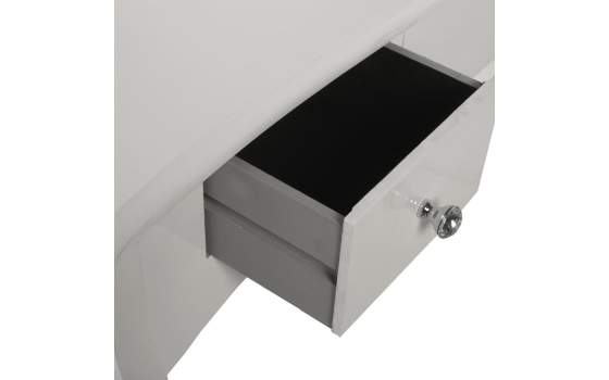 Mesa Recibidor 3 Cajones en Blanco Clasico Serie Acatts