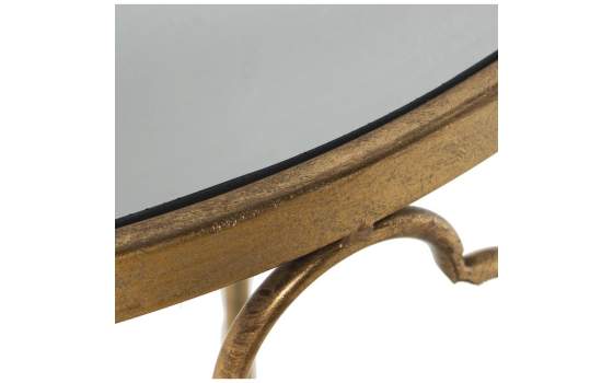 Mesa Recibidor Acero Forja Oro Estilo Actual Serie Ariams