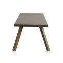 Mesa Rectangular Comedor Diseño en Cemento y Madera Hevea