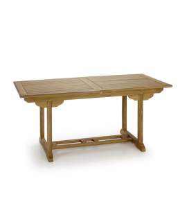 Mesa Rectangular Extensible Teca Para Exteriores Serie Snick