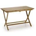 Mesa Rectangular Jardin Madera Teca Plegable Serie Snick