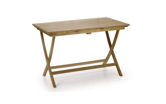 Mesa Rectangular Jardin Madera Teca Plegable Serie Snick