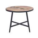 Mesa Redonda 100 cm Industrial Tablas Recicladas Serie Aerts