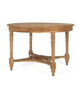 Mesa Redonda Comedor de 120 Teca Natural Serie Avrile