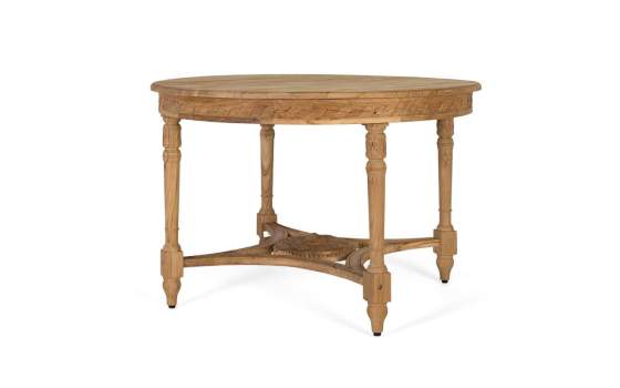 Mesa Redonda Comedor de 120 Teca Natural Serie Avrile