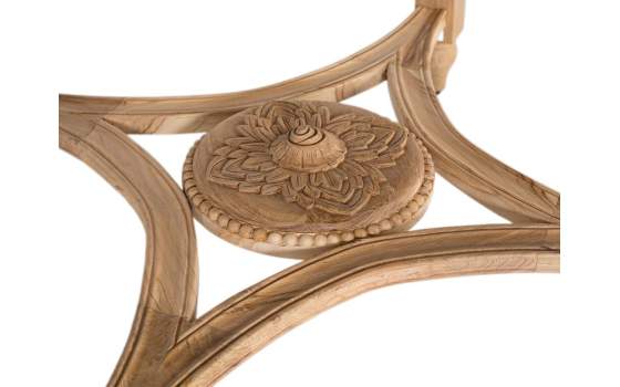 Mesa Redonda Comedor de 120 Teca Natural Serie Avrile