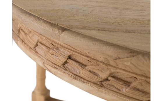 Mesa Redonda Comedor de 120 Teca Natural Serie Avrile