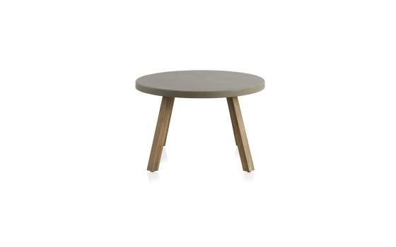 Mesa Redonda Comedor Diseño en Cemento y Madera Allaert